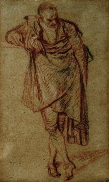 A.Watteau, Stehender Mann à Jean-Antoine Watteau