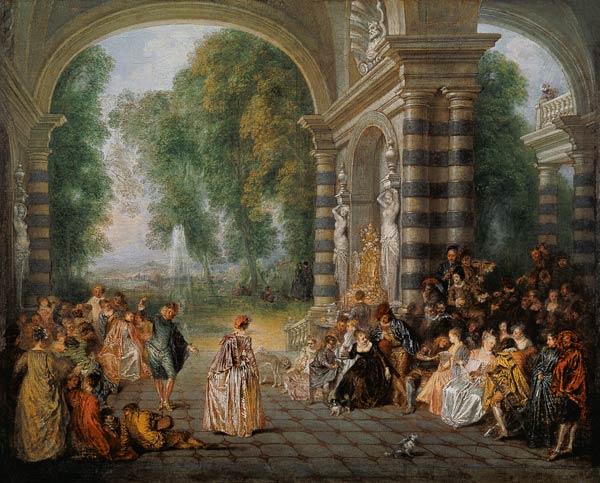 Le plaisir de balle à Jean-Antoine Watteau