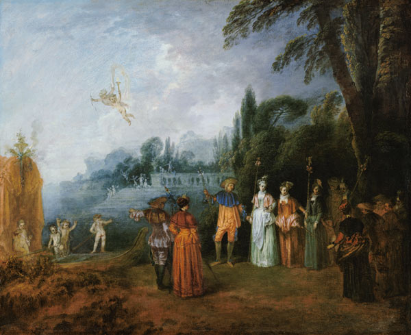 Die Einschiffung nach Kythera à Jean-Antoine Watteau