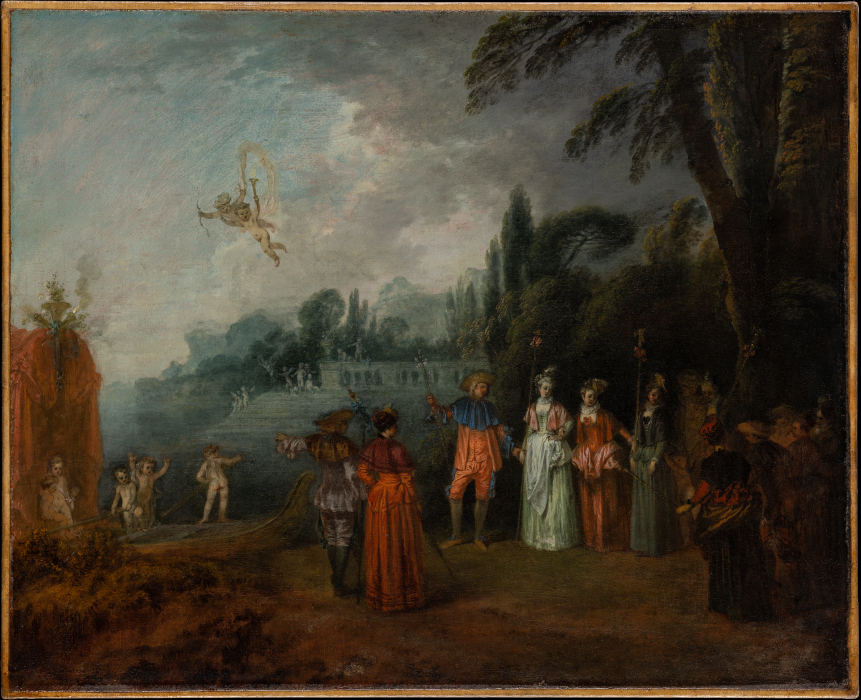 The Embarkation for Cythera à Jean-Antoine Watteau