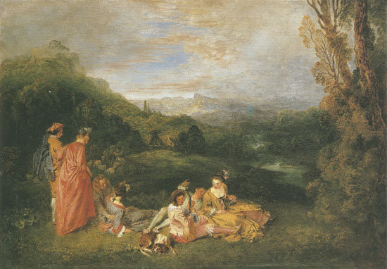 the quiet love à Jean-Antoine Watteau