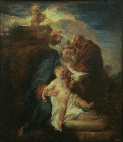 Watteau / Holy Family / Painting, c.1715 à Jean-Antoine Watteau