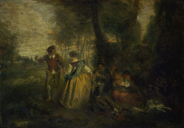 Watteau / Pastoral Pleasures / c. 1716 à Jean-Antoine Watteau