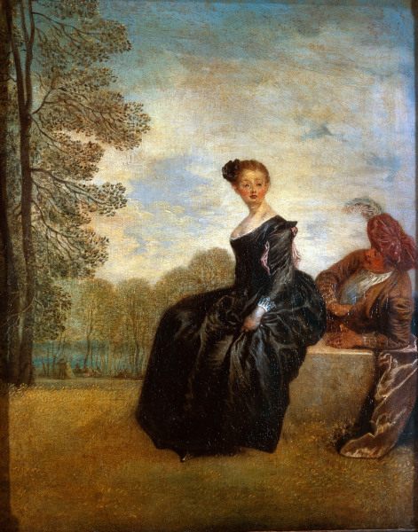 Watteau / Pouting Woman (Moody Woman) à Jean-Antoine Watteau