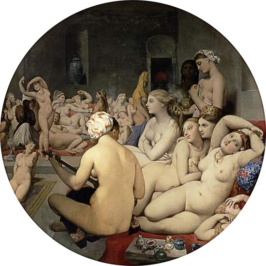Le bain turc (Tondo) à Jean Auguste Dominique Ingres
