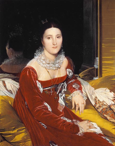 Portrait de Marie Marcoz, future Vicomtesse de Senonnes à Jean Auguste Dominique Ingres