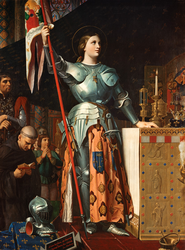 Joan of Arc at the Coronation of Charles VII in the Cathedral at Reims à Jean Auguste Dominique Ingres