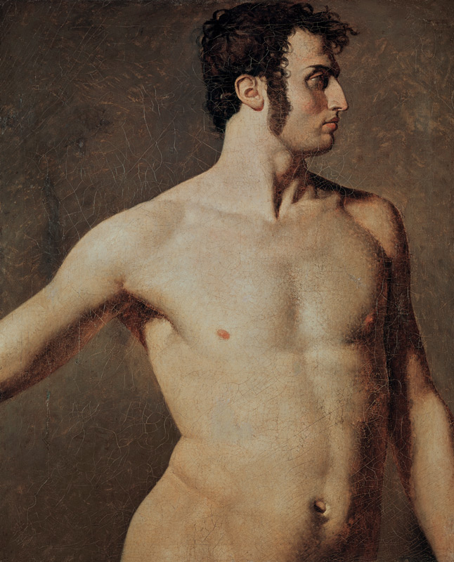 Male Torso à Jean Auguste Dominique Ingres