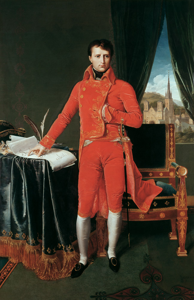 Napoléon en tant que premier consul à Jean Auguste Dominique Ingres