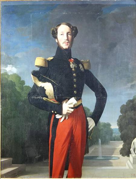 Ferdinand-Philippe (1810-42) Duke of Orleans in the Park at Saint-Cloud à Jean Auguste Dominique Ingres