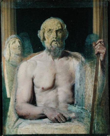 Homer, study for The Apotheosis of Homer à Jean Auguste Dominique Ingres