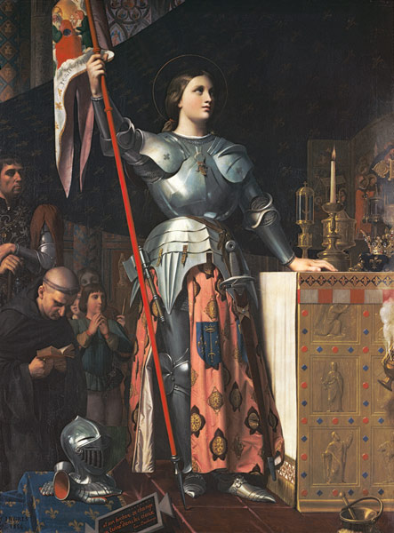 Joan of Arc (1412-31) at the Coronation of King Charles VII (1403-61) 17th July 1429 à Jean Auguste Dominique Ingres