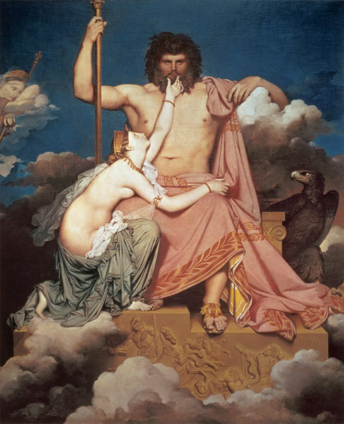 Jupiter and Thetis à Jean Auguste Dominique Ingres