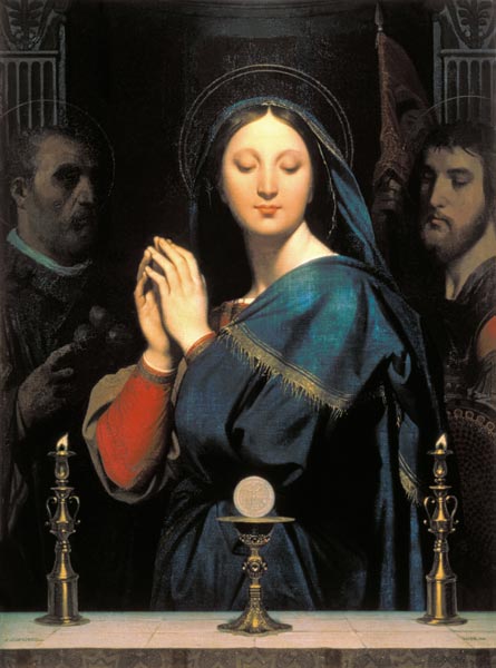 The Virgin with the Host à Jean Auguste Dominique Ingres