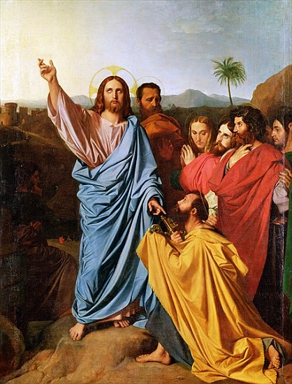 Jesus Returning the Keys to St. Peter à Jean Auguste Dominique Ingres