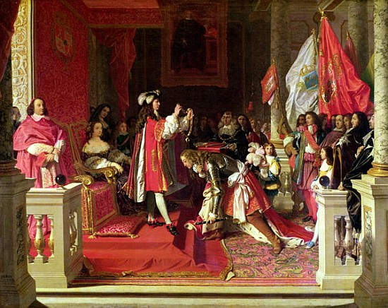 King Philip V (1683-1746) of Spain Making Marshal James Fitzjames (1670-1734) Duke of Berwick a Cava à Jean Auguste Dominique Ingres