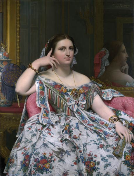 Madame Marie-Clotilde-Inès Moitessier, née de Foucauld à Jean Auguste Dominique Ingres