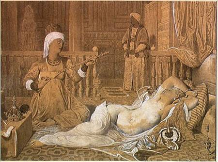 Odalisque with a Slave à Jean Auguste Dominique Ingres