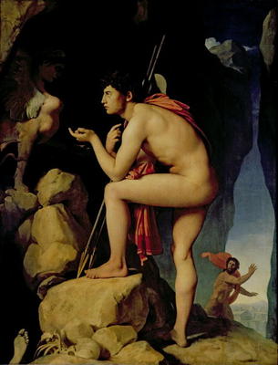 Oedipus and the Sphinx, 1808 (oil on canvas) à Jean Auguste Dominique Ingres