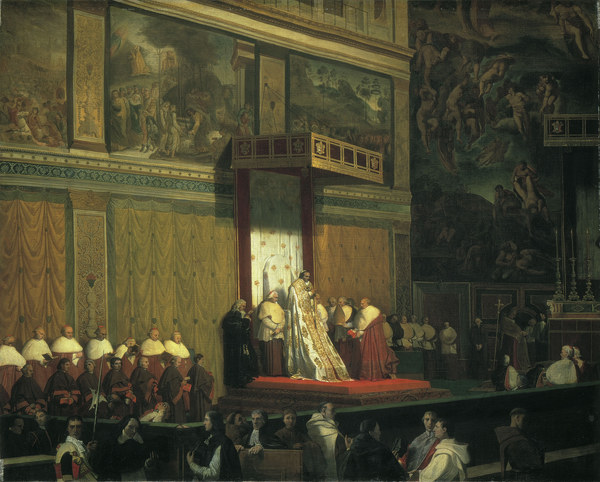 Pope Pius VII à Jean Auguste Dominique Ingres