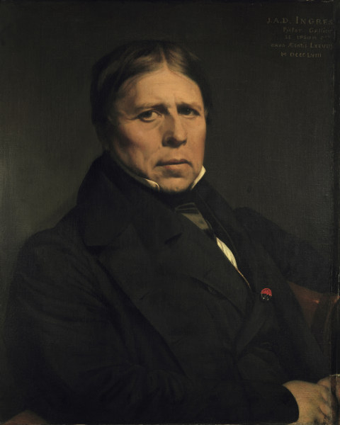 Self-portrait à Jean Auguste Dominique Ingres