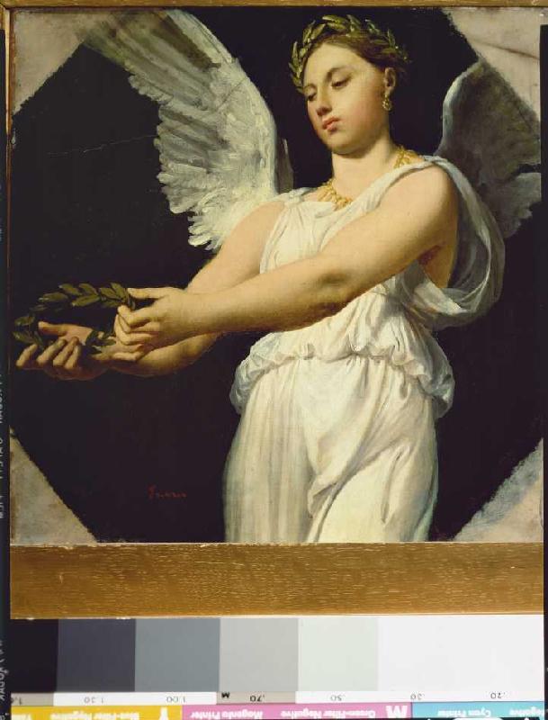 Étude concernant le apothéose du Homer à Jean Auguste Dominique Ingres