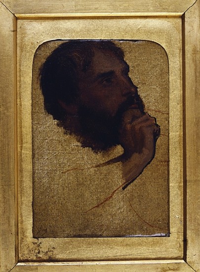 Study of an old man''s head for ''Jesus Among the Doctors'' à Jean Auguste Dominique Ingres