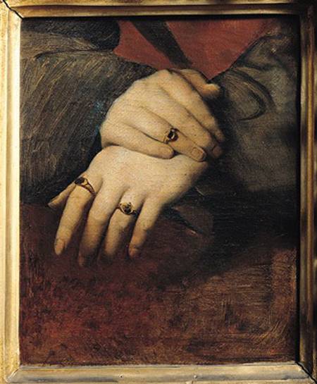 Study of a Woman's Hands, after the portrait of Maddalena Doni by Raphael à Jean Auguste Dominique Ingres