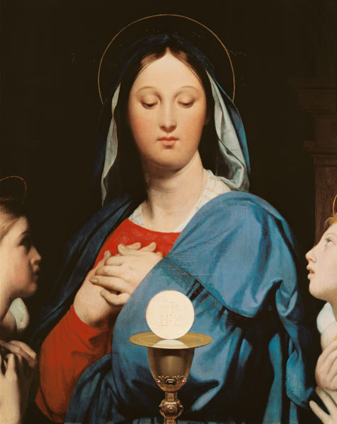 The Virgin of the Host à Jean Auguste Dominique Ingres