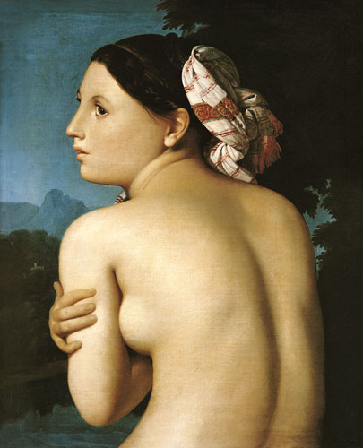 nu de dos féminin. à Jean Auguste Dominique Ingres