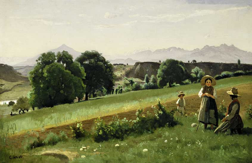Le paysage a frappé des Savoie (Mornex) à Jean-Baptiste-Camille Corot