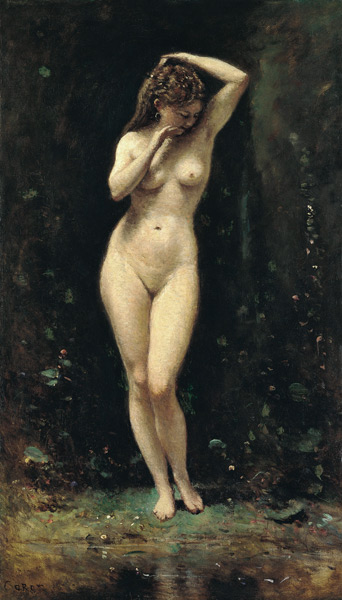 Diana Bathing (The Fountain) à Jean-Baptiste-Camille Corot