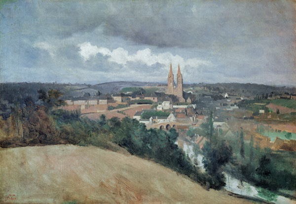 General View of the Town of Saint-Lo à Jean-Baptiste-Camille Corot