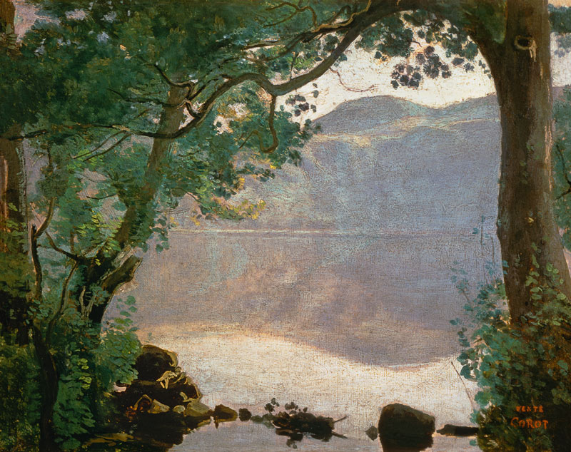 Lake Nemi à Jean-Baptiste-Camille Corot