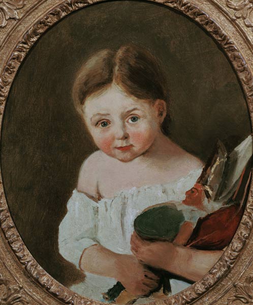 The Youngest Daughter of M. Edouard Delalain à Jean-Baptiste-Camille Corot