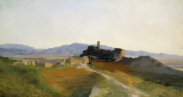 View of Olevano à Jean-Baptiste-Camille Corot