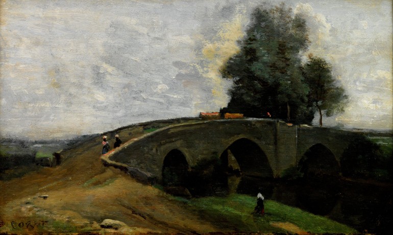 The old bridge à Jean-Baptiste-Camille Corot