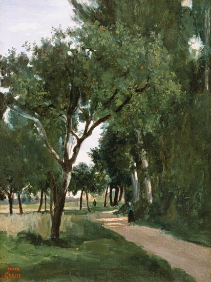 Avenue in the Woods, near Chaville à Jean-Baptiste-Camille Corot