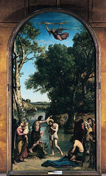 The Baptism of Christ à Jean-Baptiste-Camille Corot
