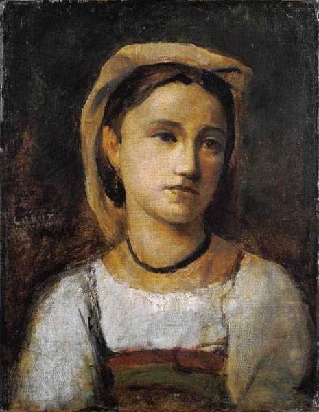 portrait d'une fille italienne. à Jean-Baptiste-Camille Corot