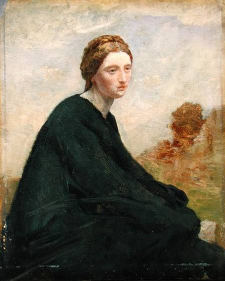 The brooding girl à Jean-Baptiste-Camille Corot