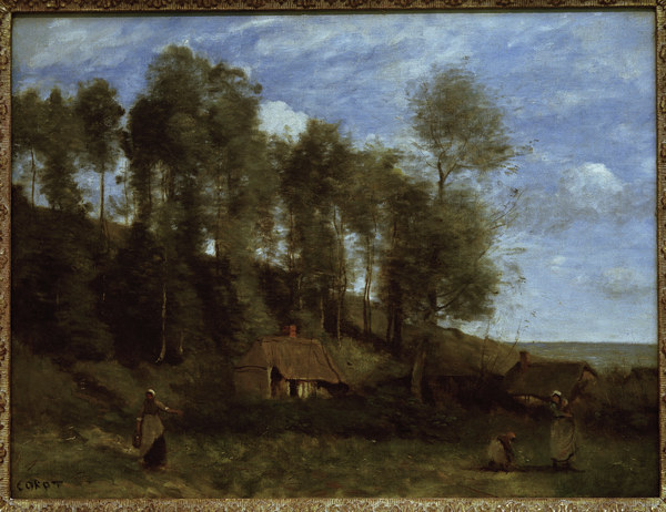 Corot / Landscape near Etretat à Jean-Baptiste-Camille Corot