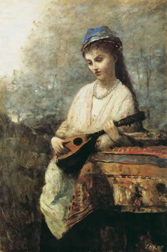 Fille avec la madonline à Jean-Baptiste-Camille Corot