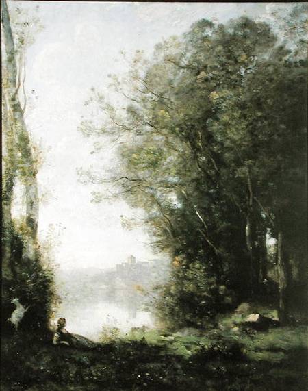 The Goatherd beside the Water à Jean-Baptiste-Camille Corot