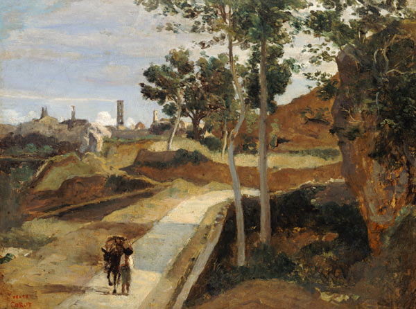 Road from Volterra à Jean-Baptiste-Camille Corot