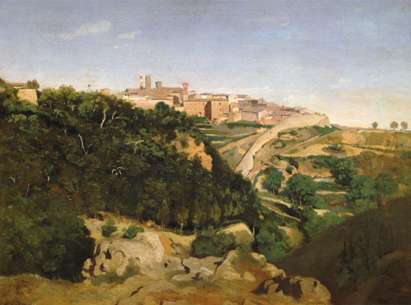 Volterra. à Jean-Baptiste-Camille Corot