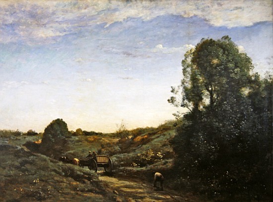 La Charette, memory of Marcoussis à Jean-Baptiste-Camille Corot
