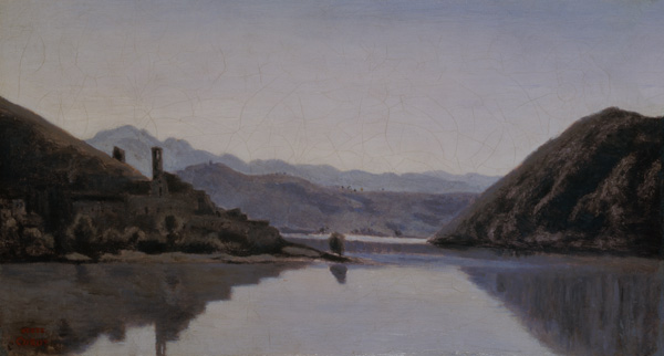 Lago di Piediluco, Umbria à Jean-Baptiste-Camille Corot