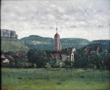 Landscape with Church à Jean-Baptiste-Camille Corot