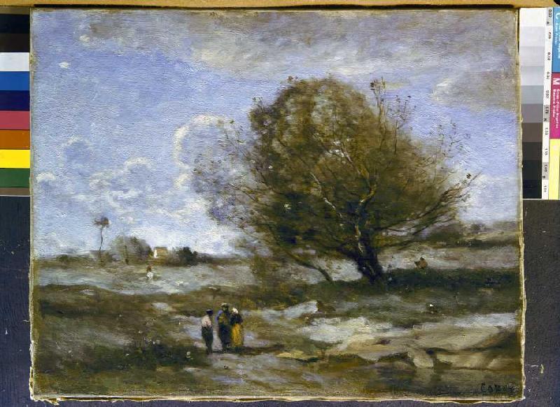 Paysage de Picardie à Jean-Baptiste-Camille Corot